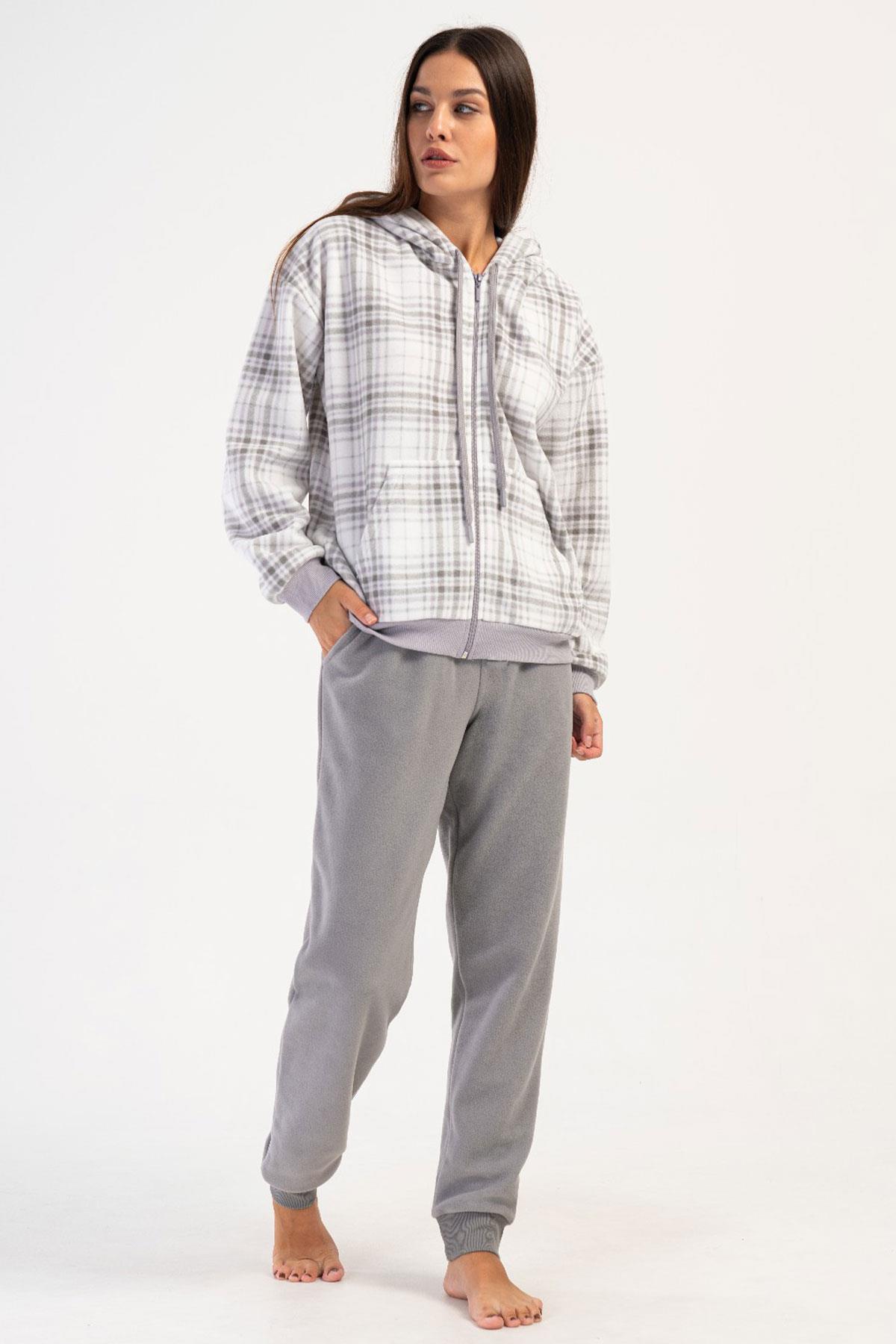 Vienetta 4030700299 Kadın Uzun Kollu Polar Pijama Takımı
