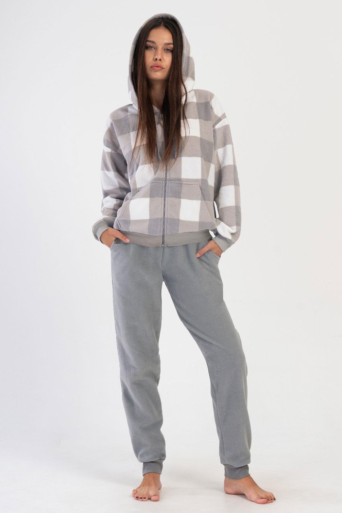 Vienetta 4030760298 Kadın Uzun Kollu Polar Pijama Takımı