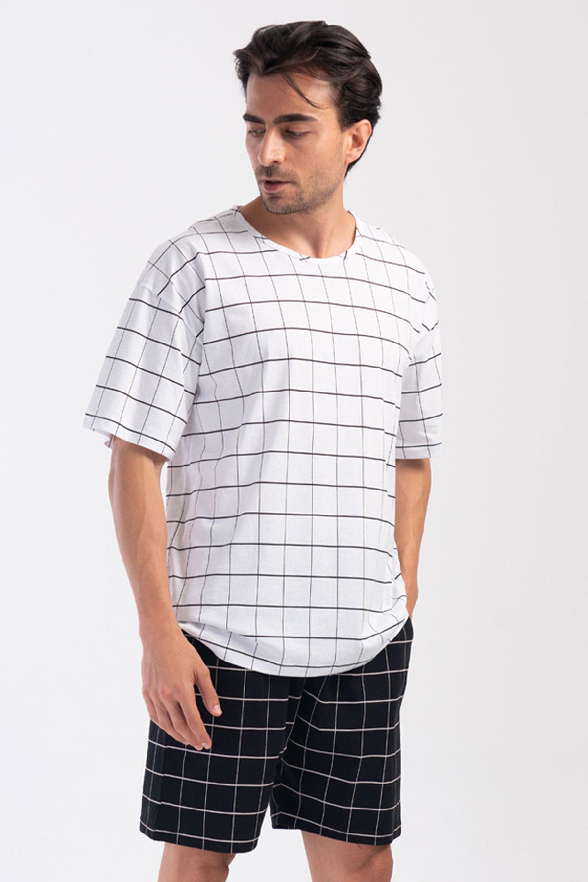 Vienetta 4032650191 Erkek Kısa Kollu Şortlu Pijama Takımı