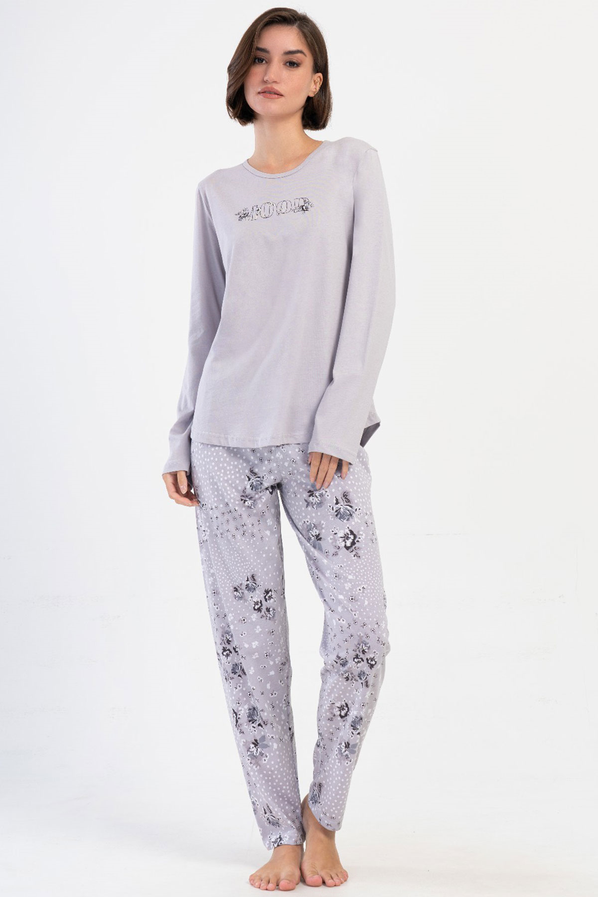 Vienetta 4032813239 Kadın Uzun Kollu B.B.Pijama Takımı