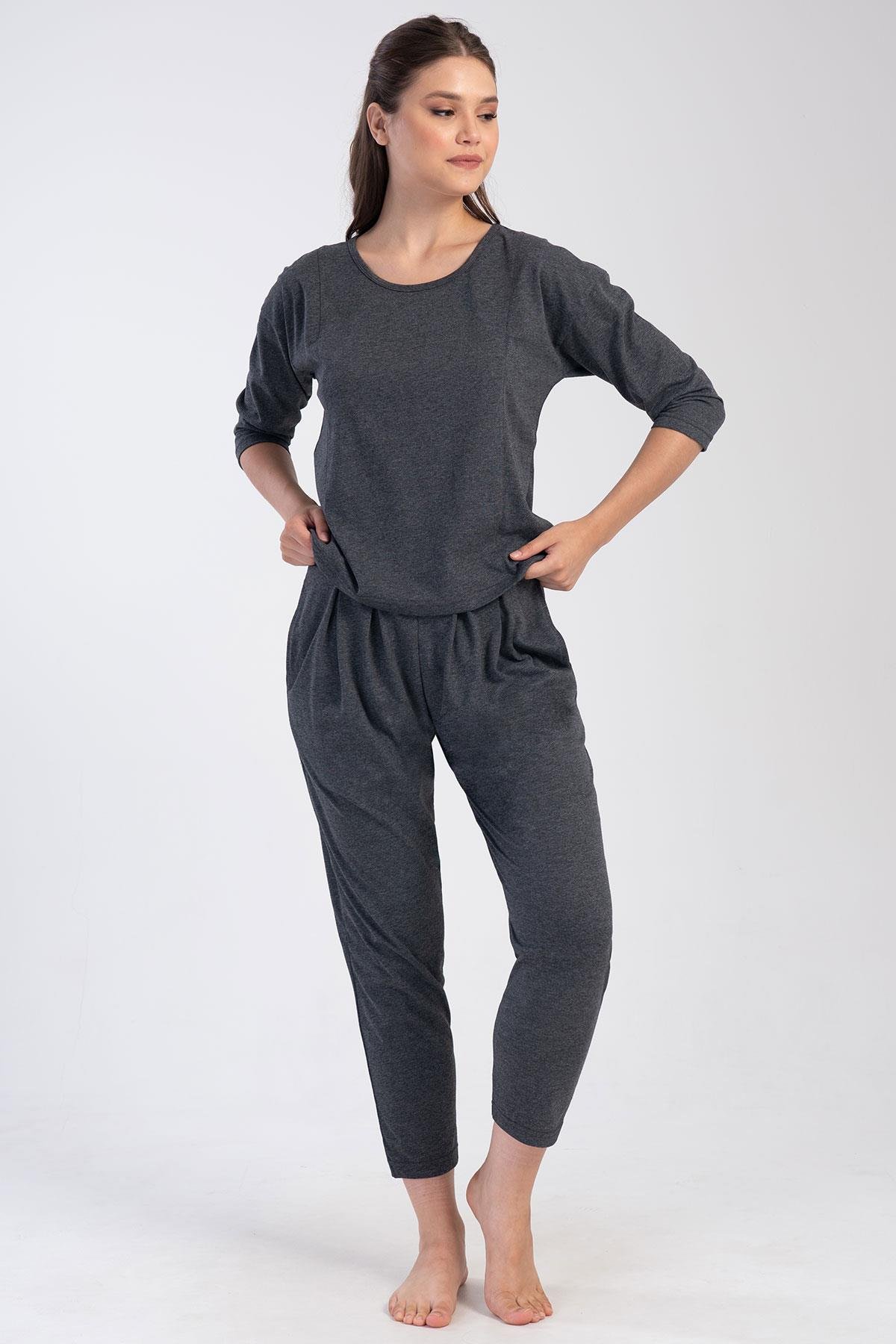 Vienetta 4033420000 Kadın 3/4 Kollu P.Suprem Pijama Takımı