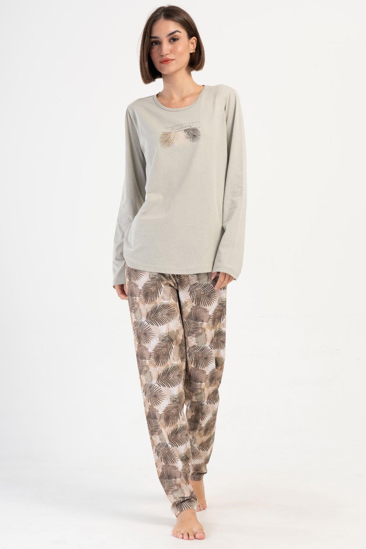 Vienetta 4041050951 Kadın Uzun Kollu B.B. Pijama Takımı