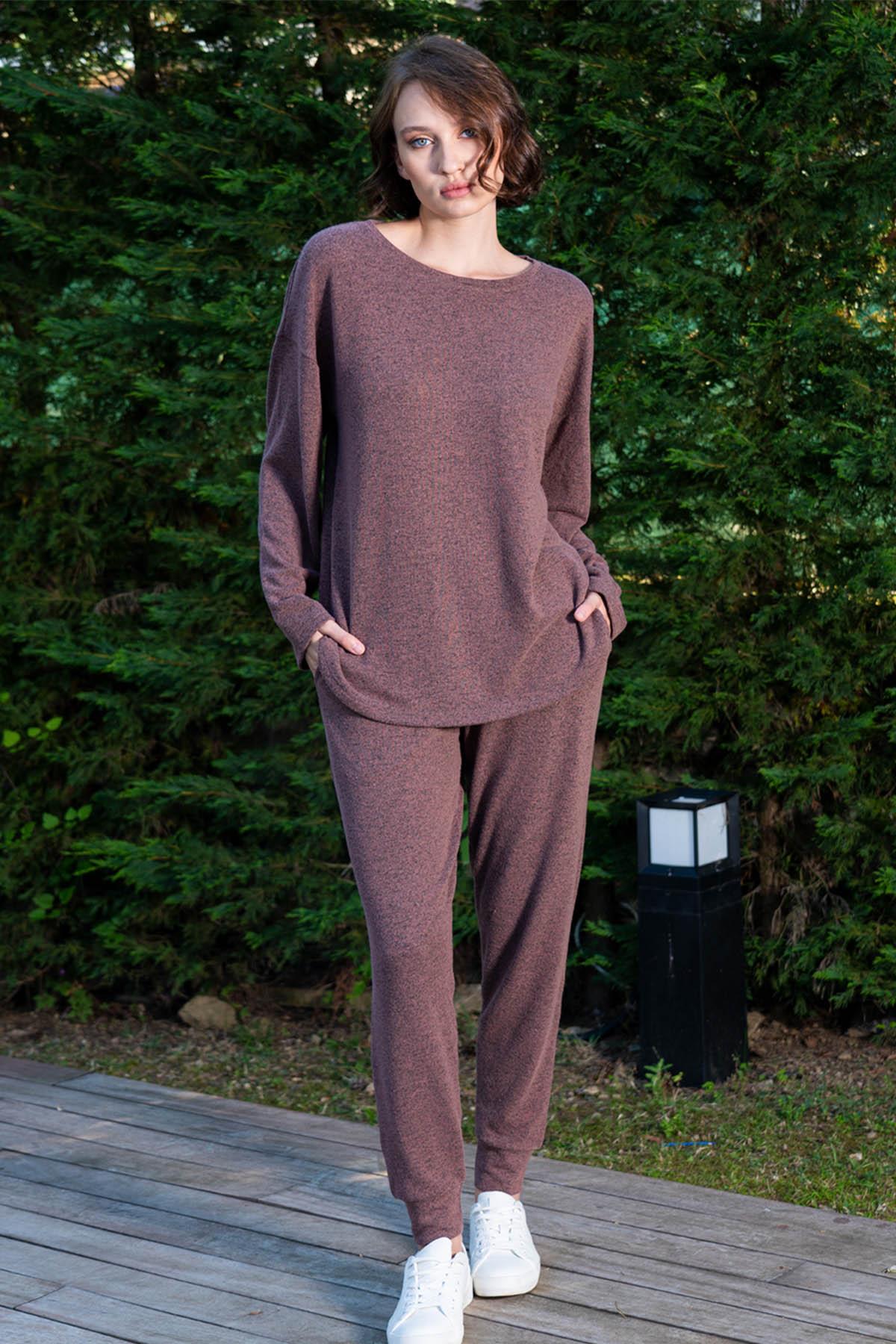 Vienetta 4052900000 Kadın Uzun Kol Viskos Pantolon Takım