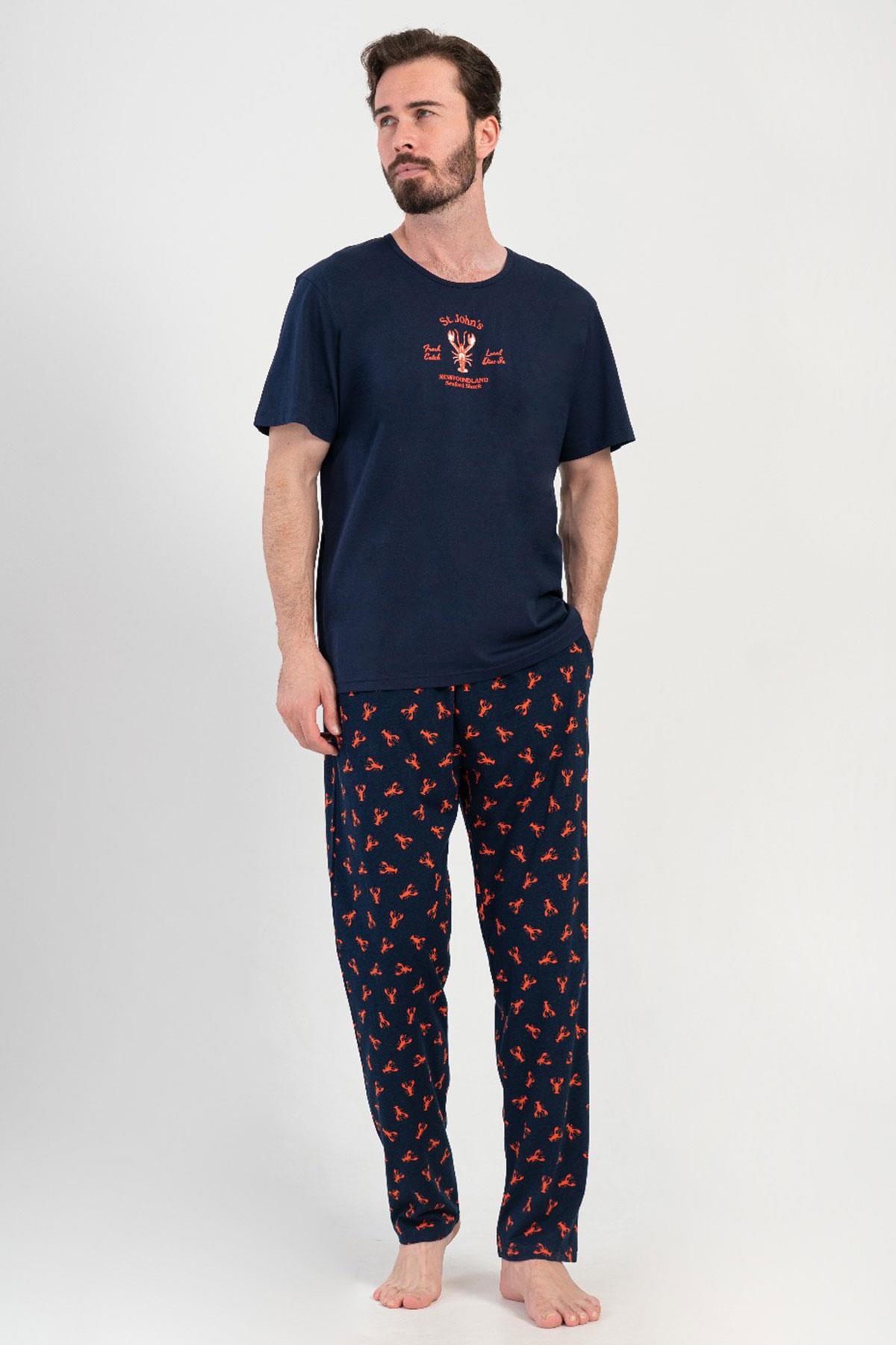 Vienetta 4081190137 Erkek Kısa Kollu Pijama Takımı