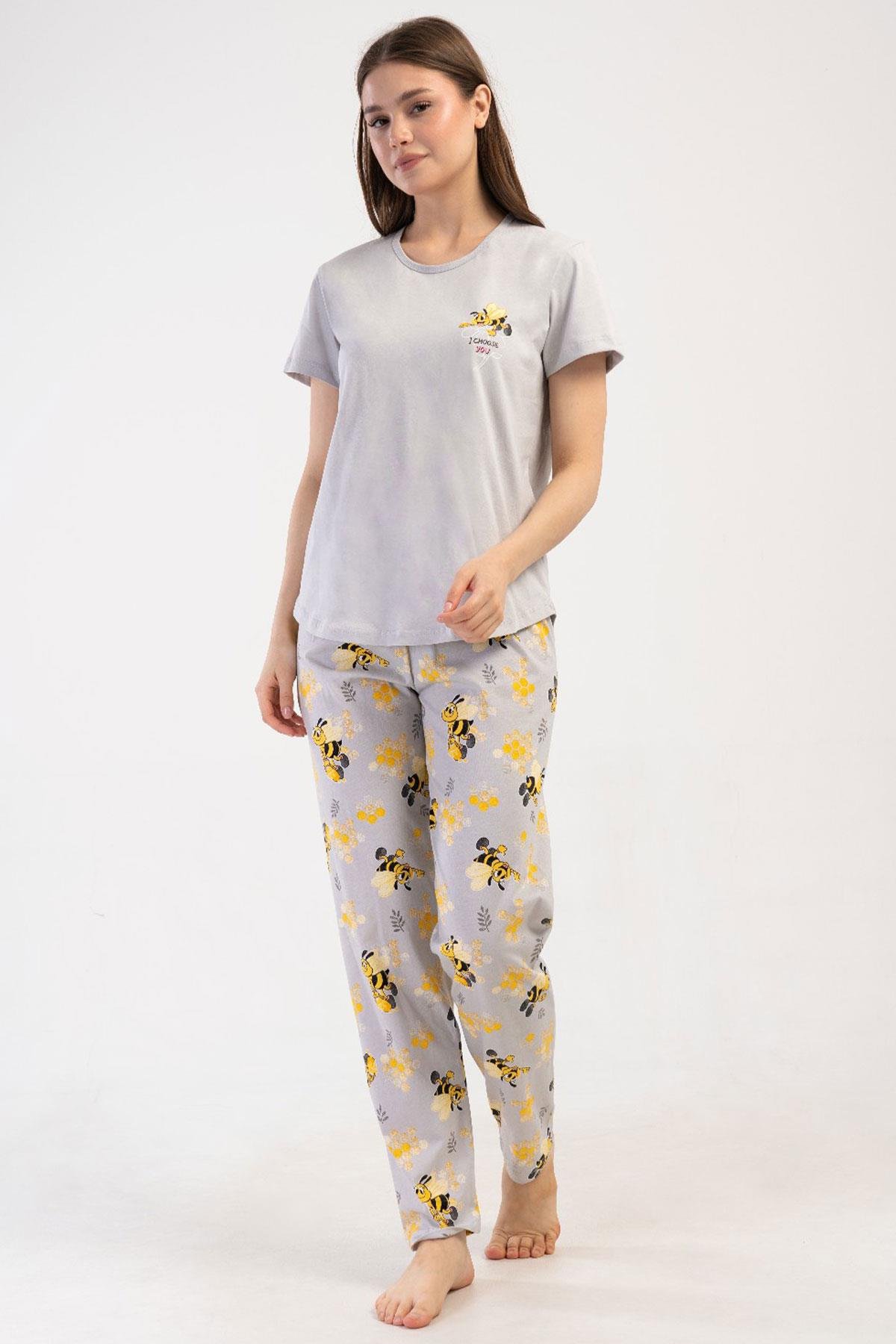 Vienetta 4082918401 Kadın Kısa Kollu Pijama Takımı