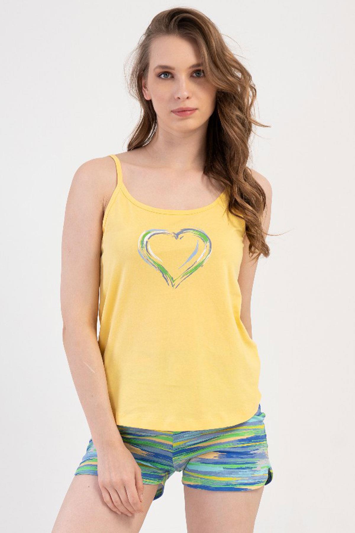 Vienetta 4083652052 Kadın İp Askılı Şort Takım