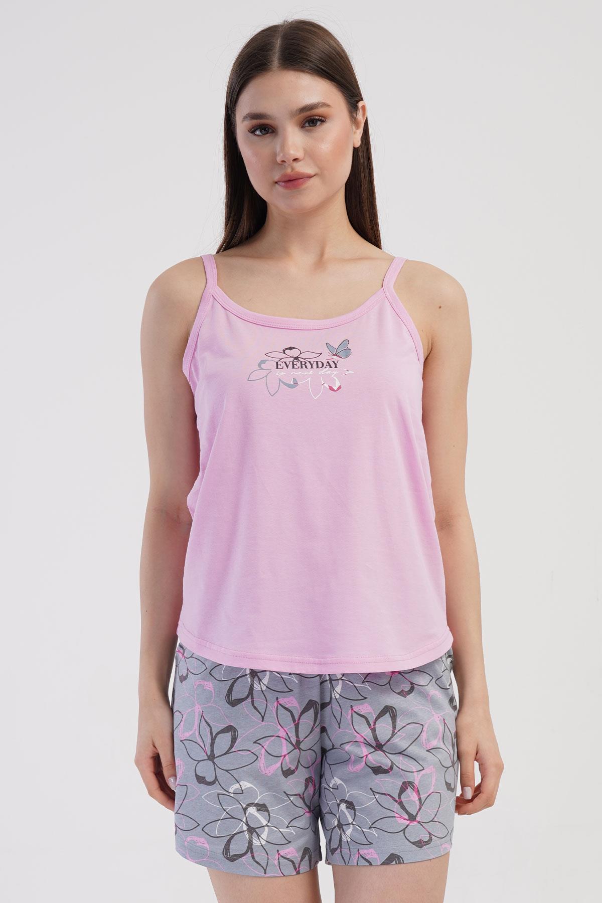 Vienetta 4090925598 Kadın İp Askılı Şort Takım