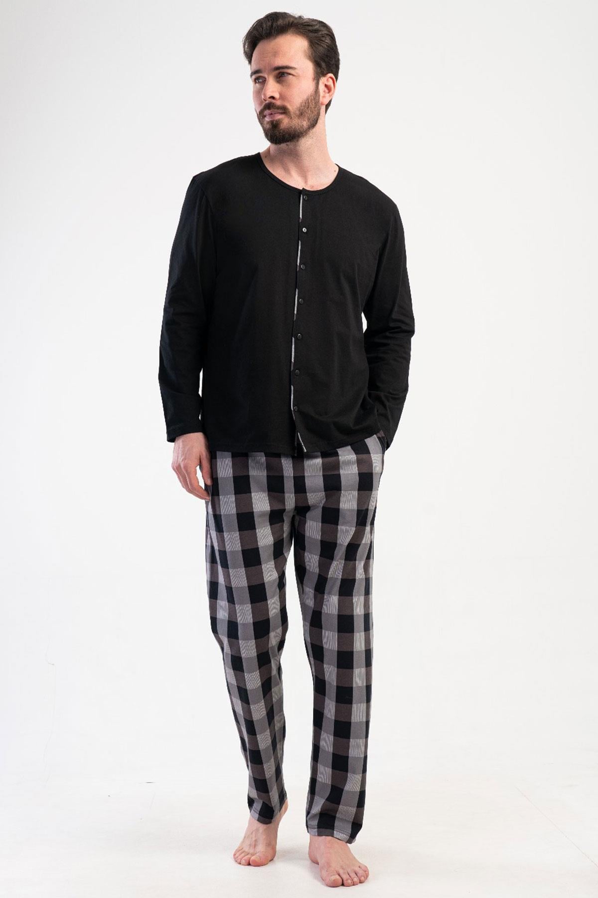 Vienetta 4091910668 Erkek Uzun Kollu B.B.Pijama Takımı