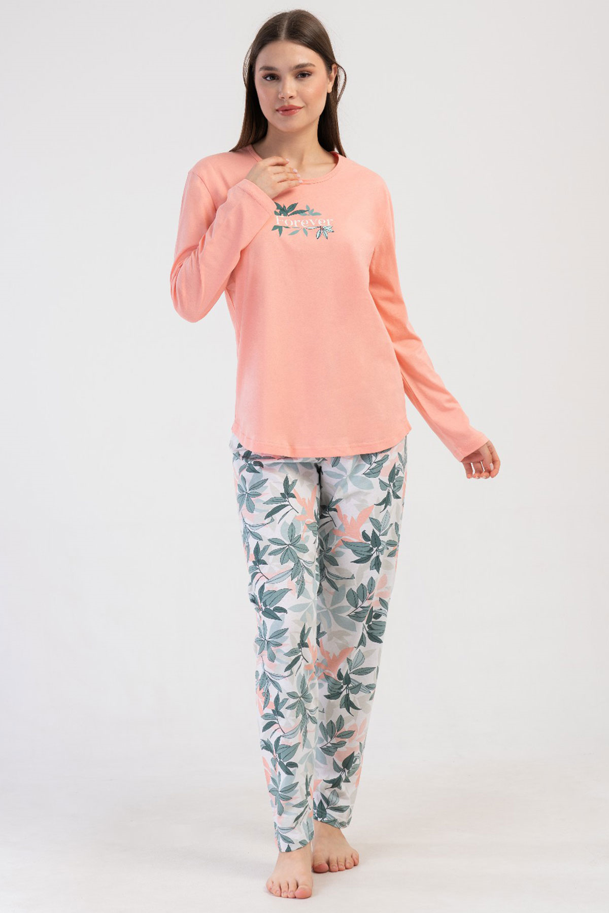 Vienetta 4100124677 Kadın Uzun Kollu B.B.Pijama Takımı
