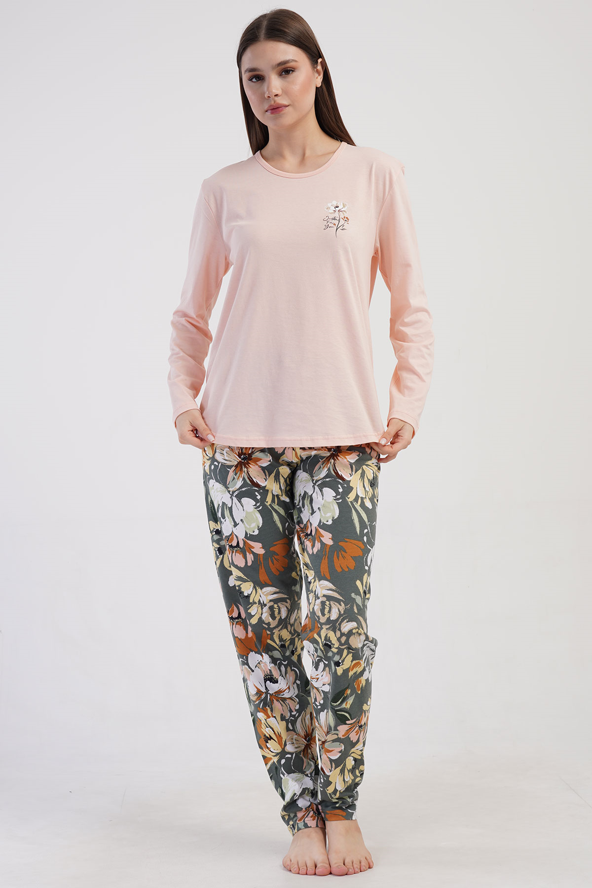 Vienetta 4100140171 Kadın Uzun Kollu B.B.Pijama Takımı