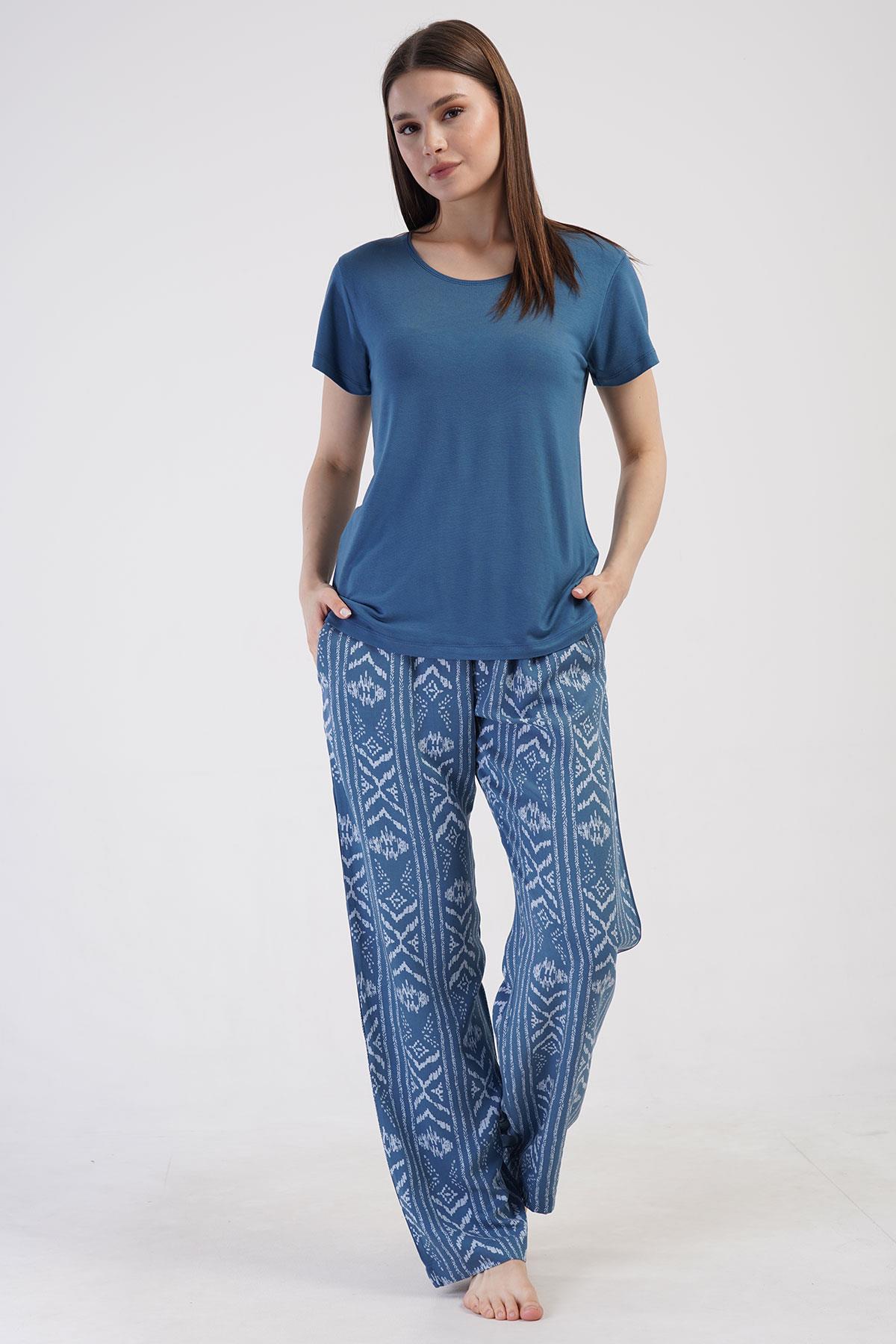 Vienetta 4100470942 Kadın Kısa Kollu Pijama Takımı