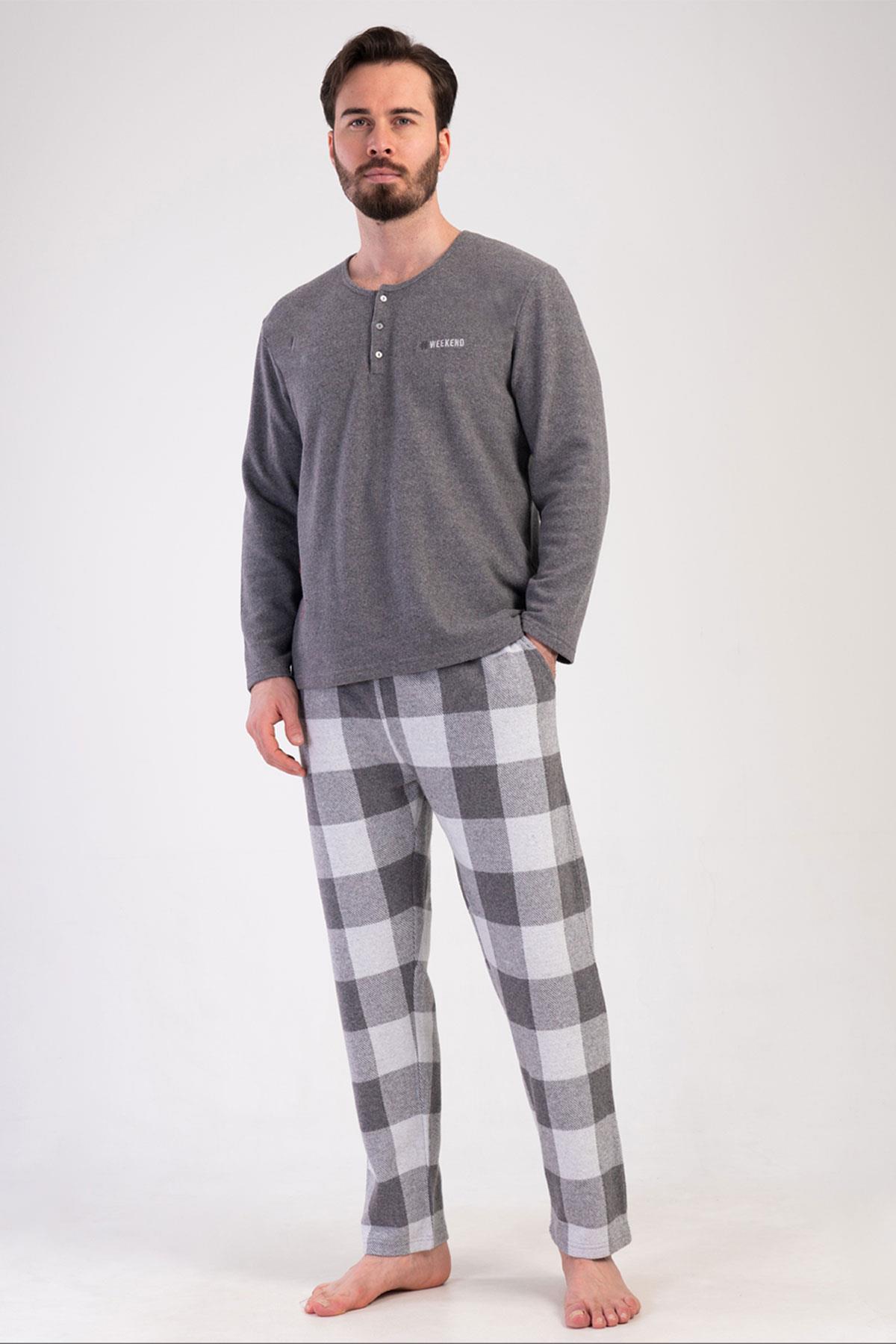 Vienetta 5010260000 Erkek Uzun Kollu Pijama Takımı