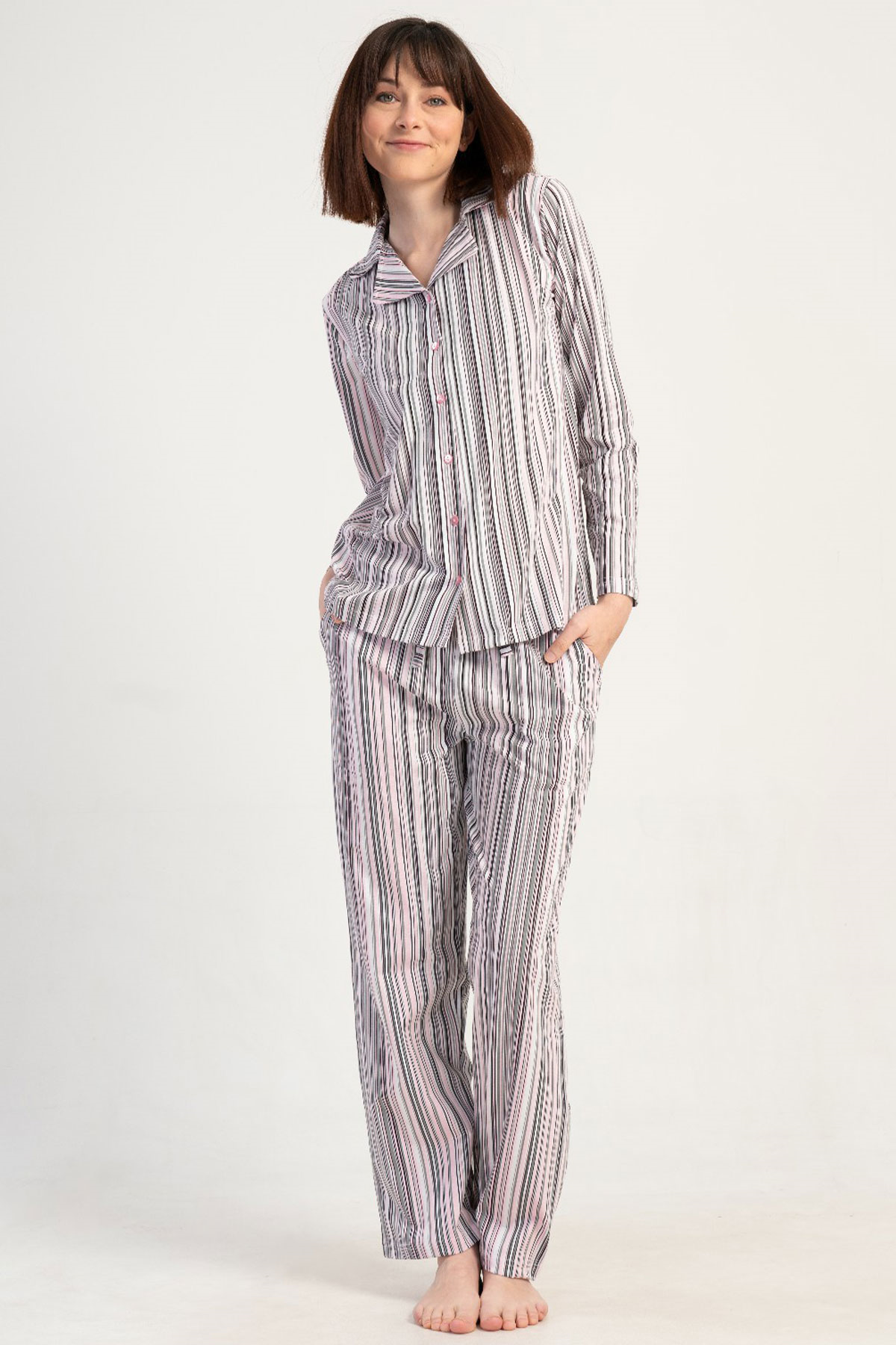 Vienetta 5010370386 Kadın Uzun Kollu Pijama Takımı