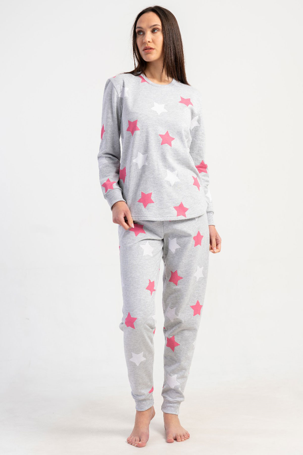Vienetta 5010440233 Kadın Uzun Kollu Pijama Takımı