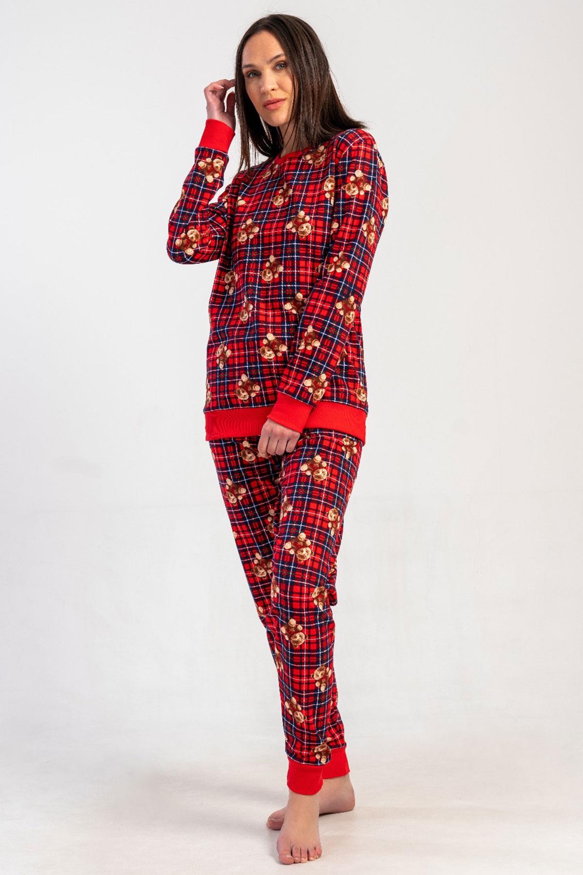 Vienetta 5010510250 Kadın Uzun Kollu 2 İplik Pijama Takımı