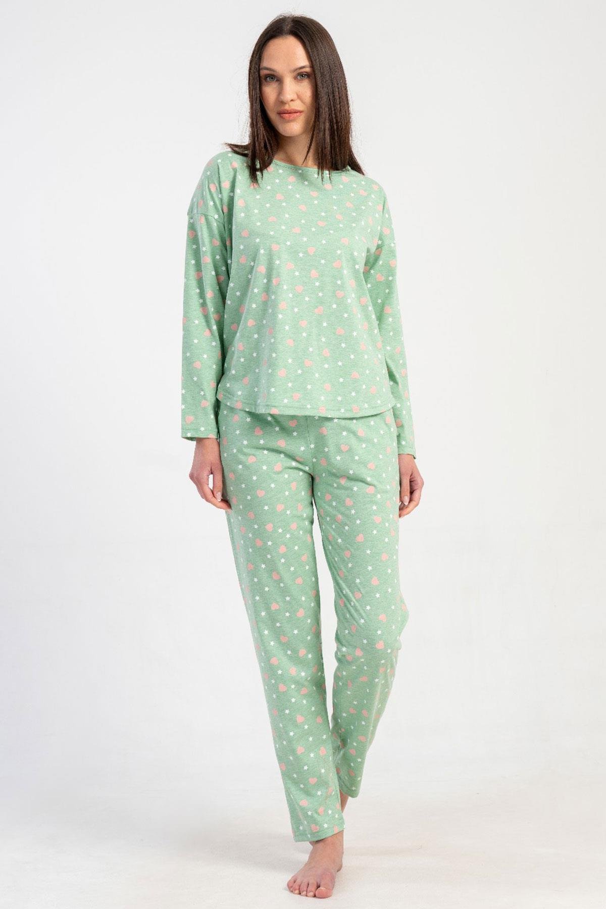 Vienetta 5030183665 Kadın Uzun Kollu Pijama Takımı