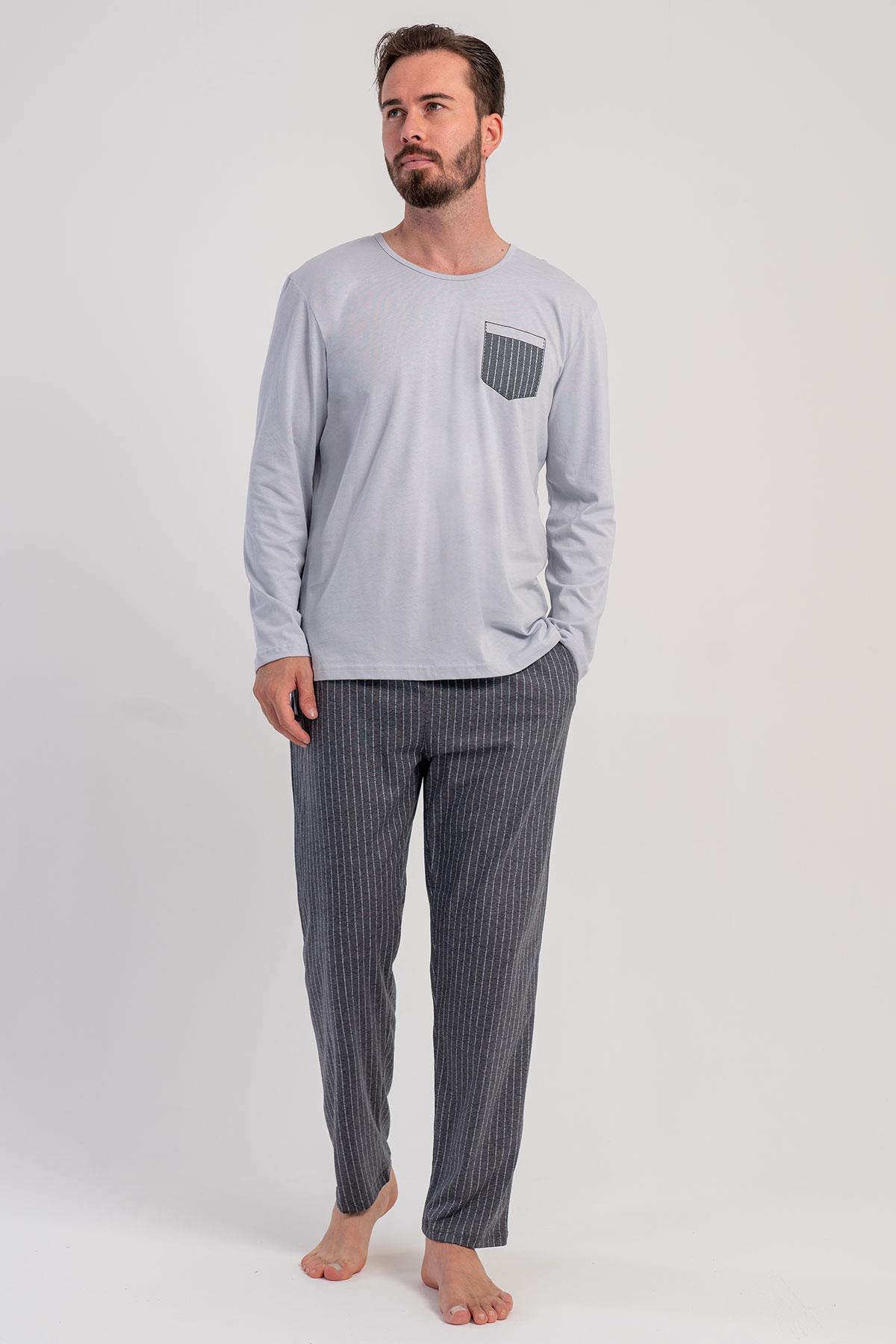 Vienetta 5031002098 Erkek Uzun Kollu B.B.Pijama Takımı