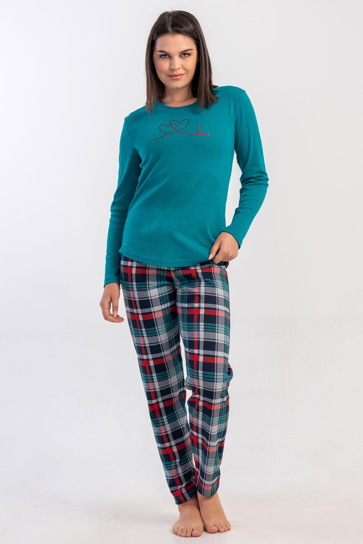 Vienetta 5032240424 Kadın Uzun Kollu Pijama Takımı