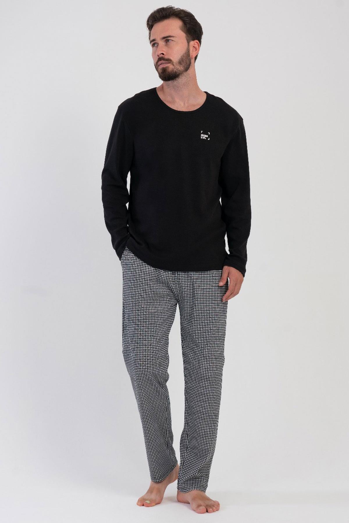 Vienetta 503362 Erkek Uzun Kollu Pijama Takımı
