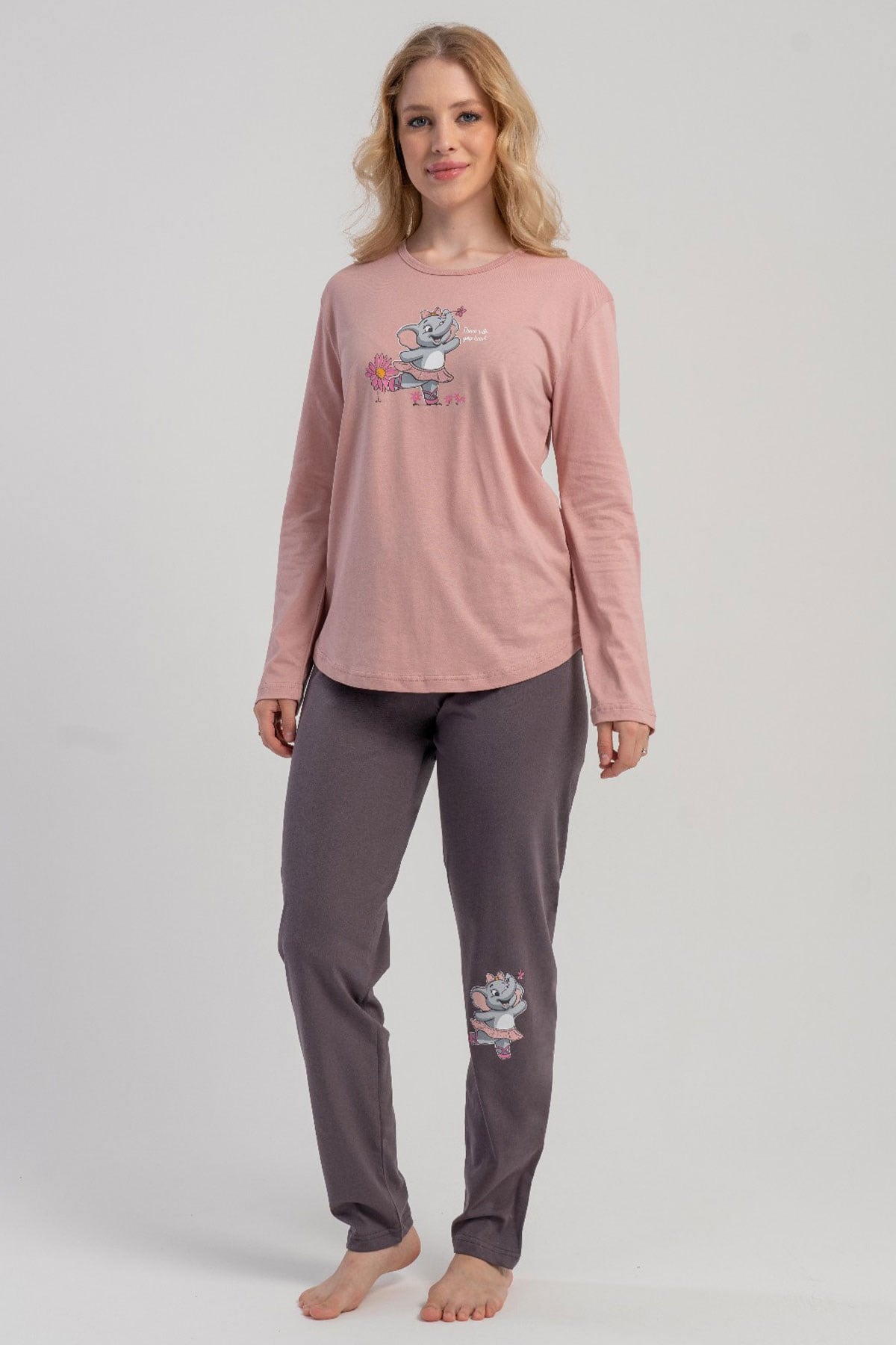 Vienetta 5040030000 Kadın Uzun Kollu Pijama Takımı
