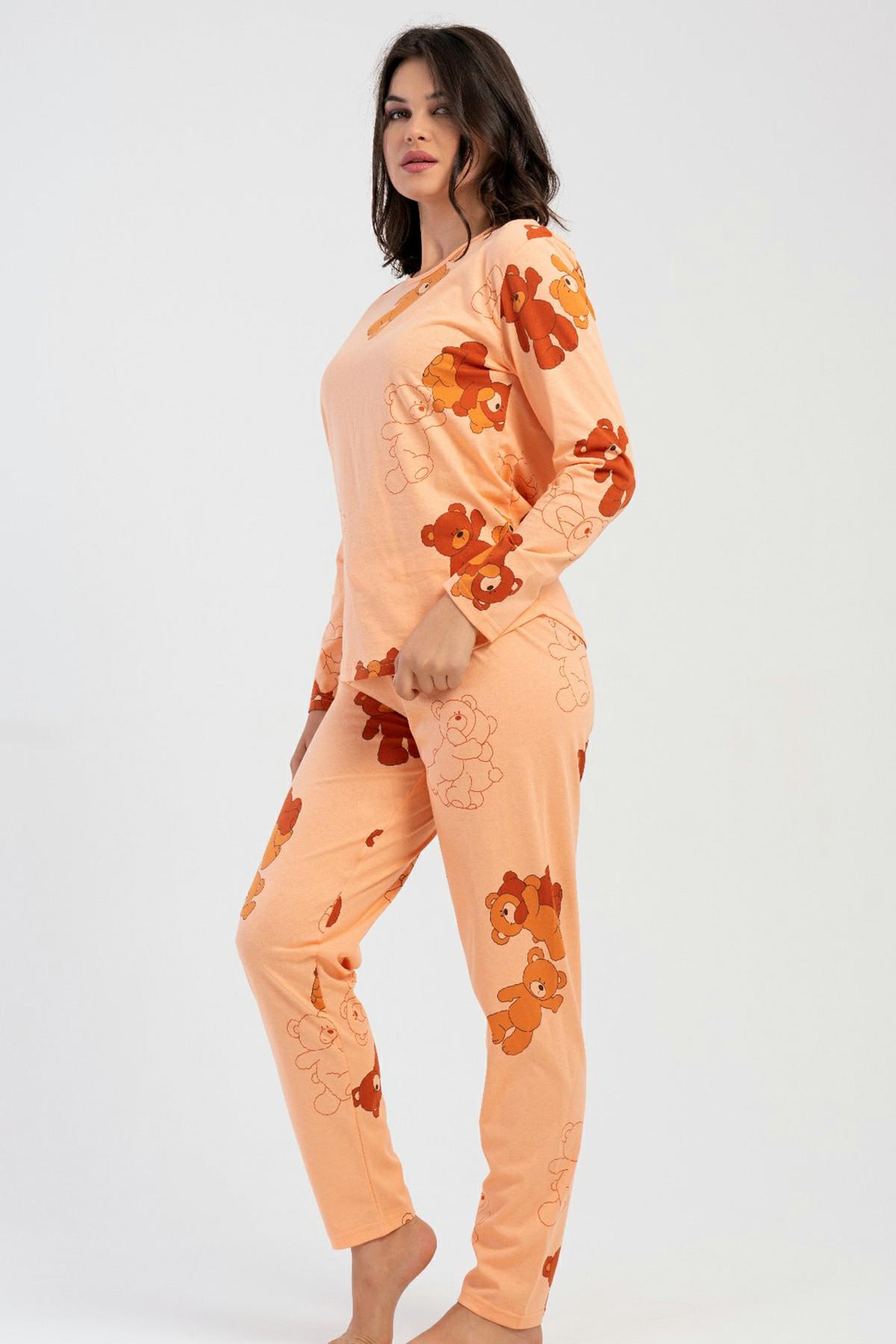 Vienetta 5040151111 Kadın Uzun Kollu Pijama Takımı