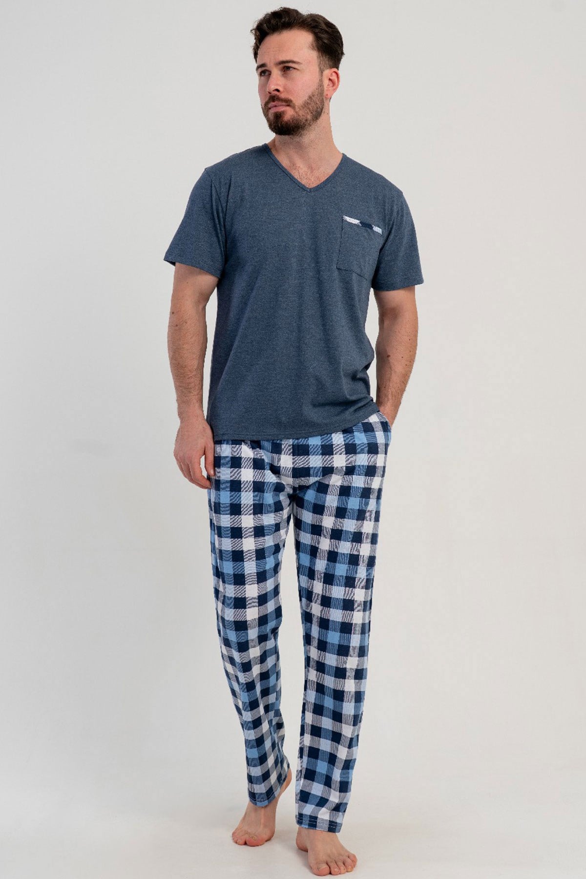Vienetta 5120872754 Erkek Kısa Kollu B.B. Pijama Takımı