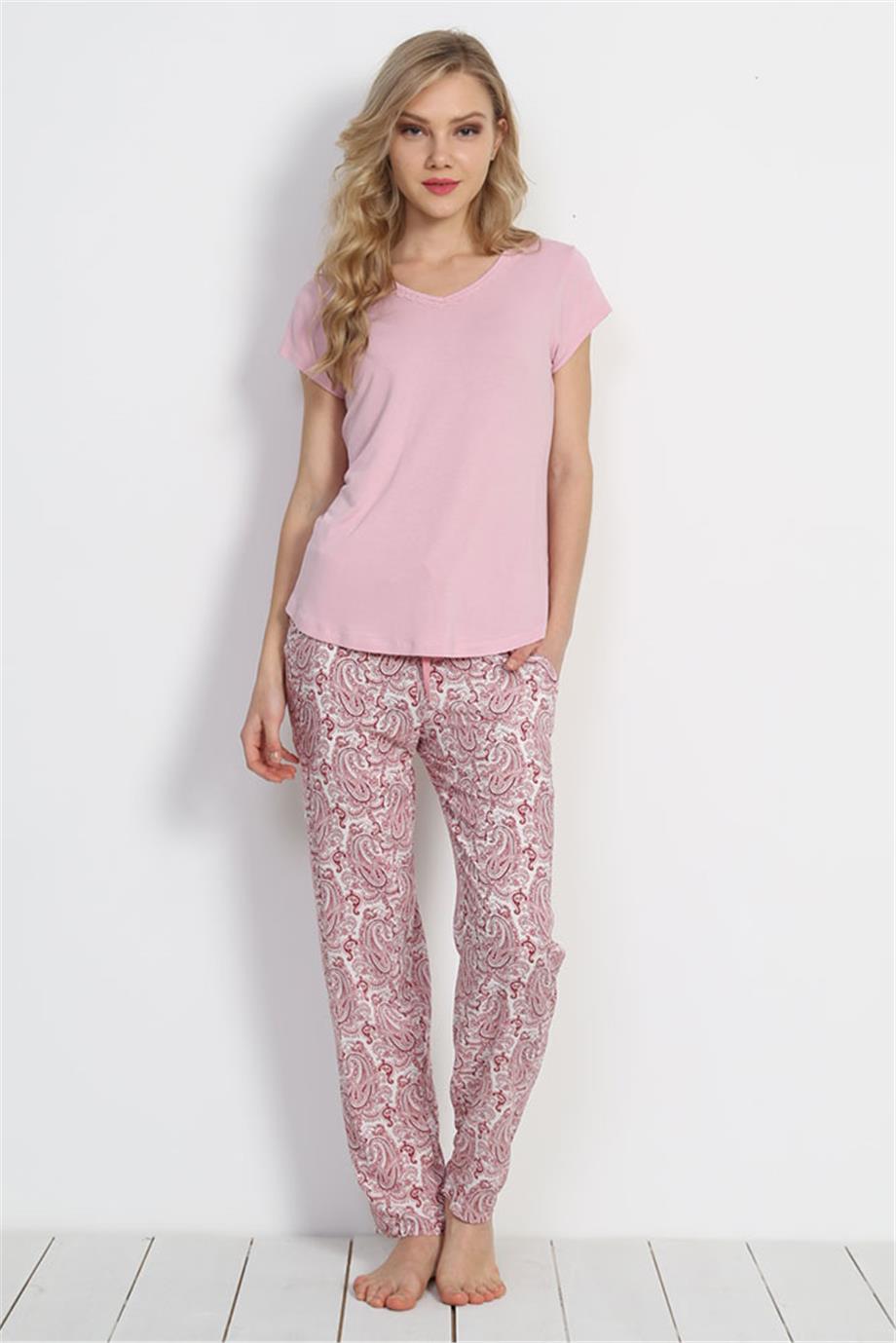 Vienetta Bayan Pijama Kısa Kol