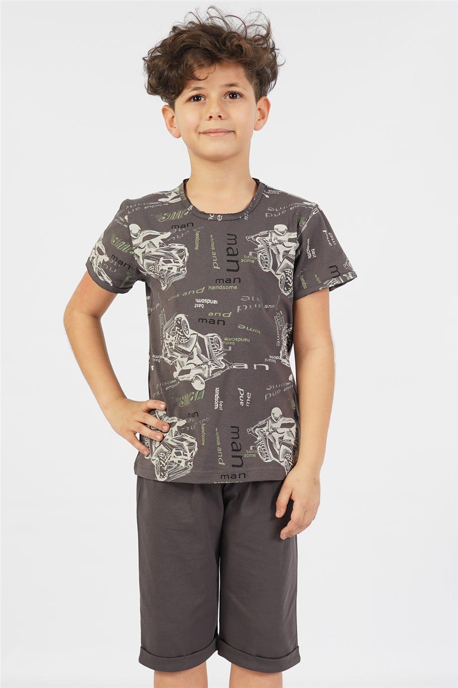 Vienetta Erkek Çocuk Kısa Kollu Caprı Pijama Takımı