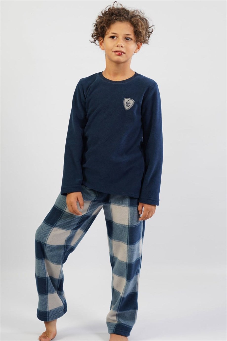 Vienetta Erkek (Mavi) Çocuk Uzun Kollu Pijama Takım 1031310265 
