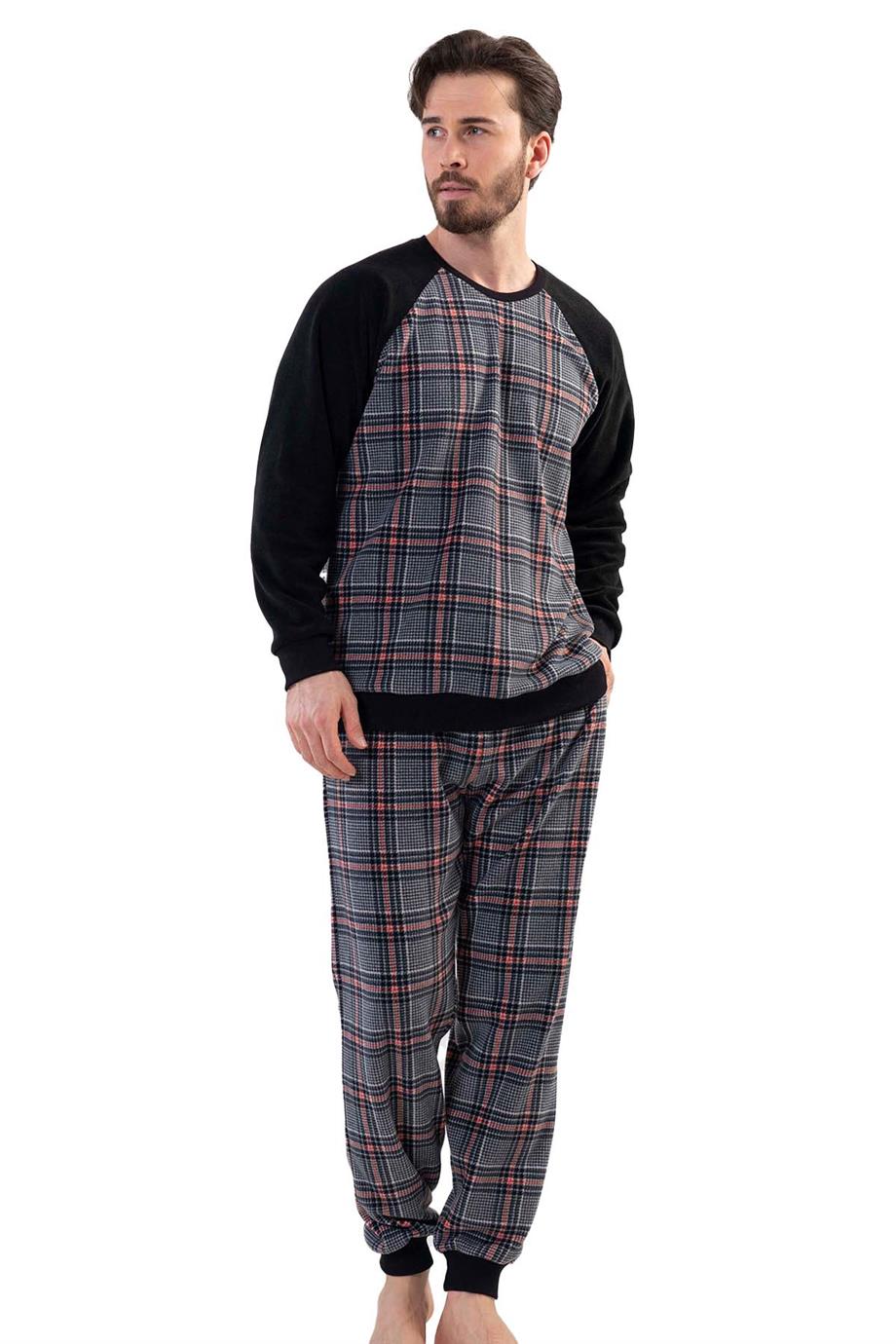 Vienetta Erkek Polar Uzun Kollu Pijama Takımı