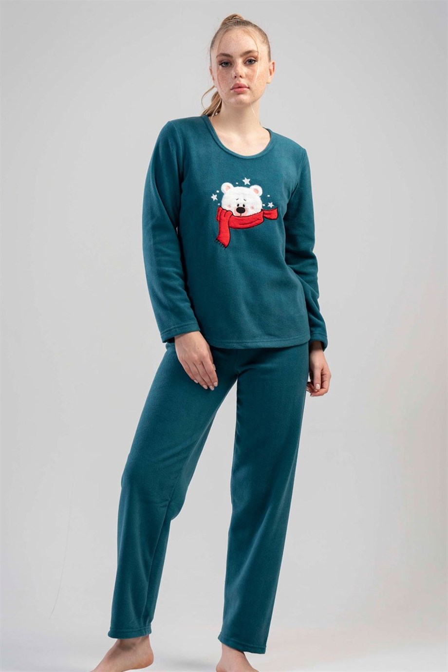Vienetta Kadın (Asorti) Uzun Kollu Polar Pijama Takımı 1101440000
