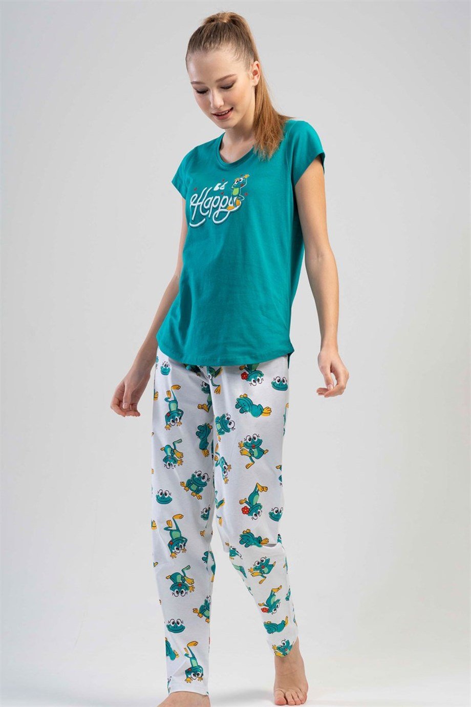 Vienetta Kadın (Gümüş) Kısa Kollu Pijama Takımı 1110415860