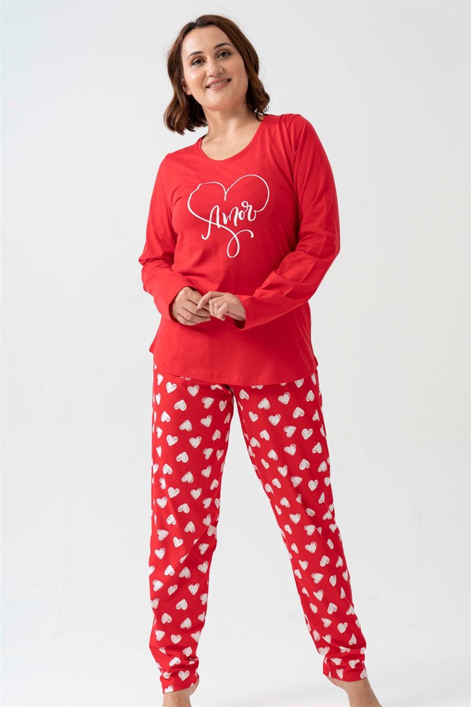 Vienetta Kadın (kırmızı) Uzun Kol Pijama Takımı 1070340939