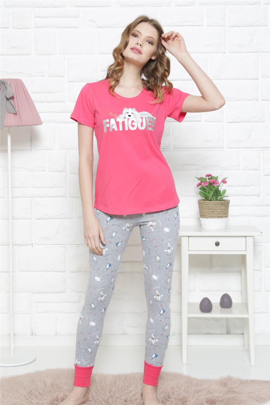 Vienetta Kadın Kısa Kollu Pijama Takımı