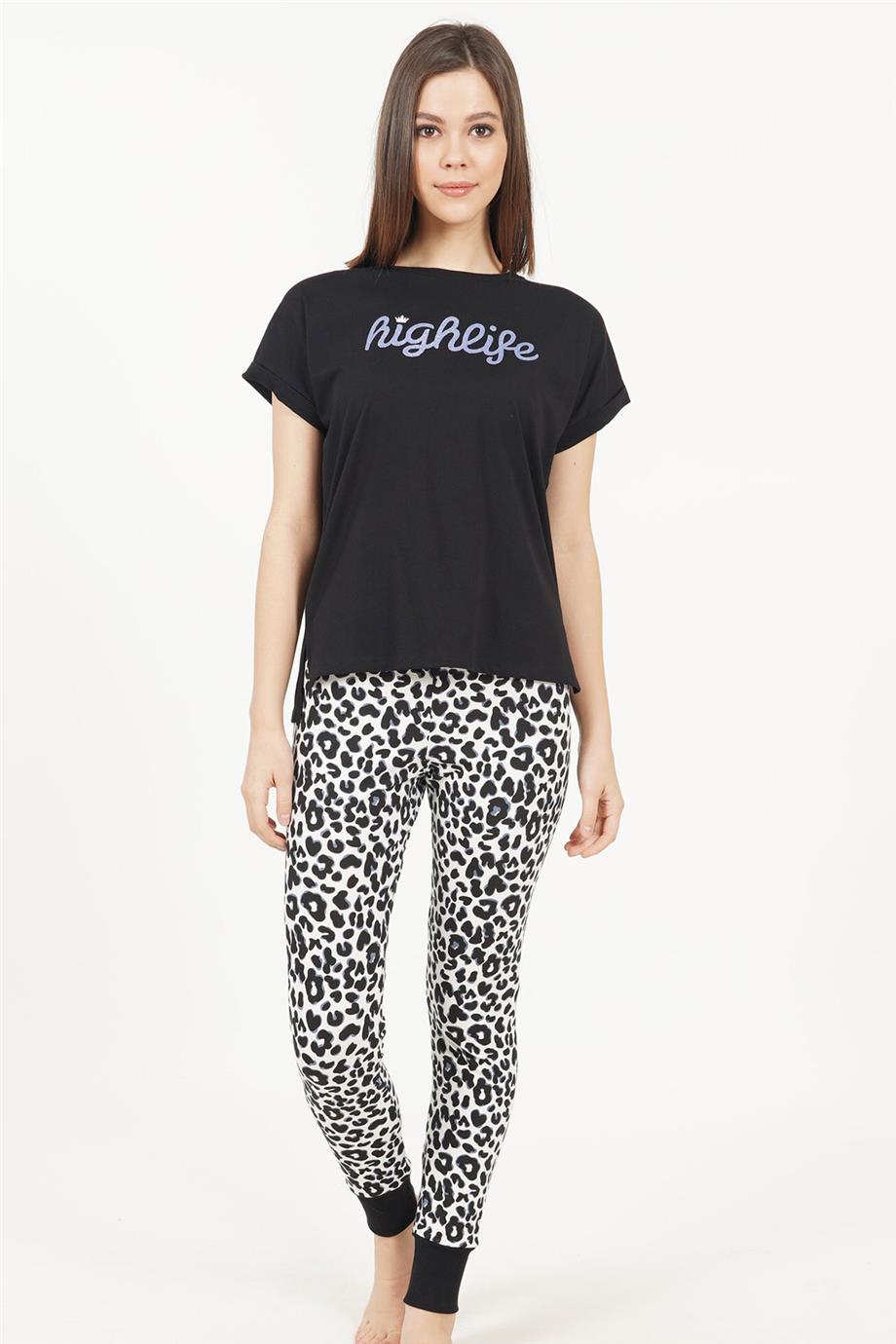 Vienetta Kadın Kısa Kollu Pijama Takımı