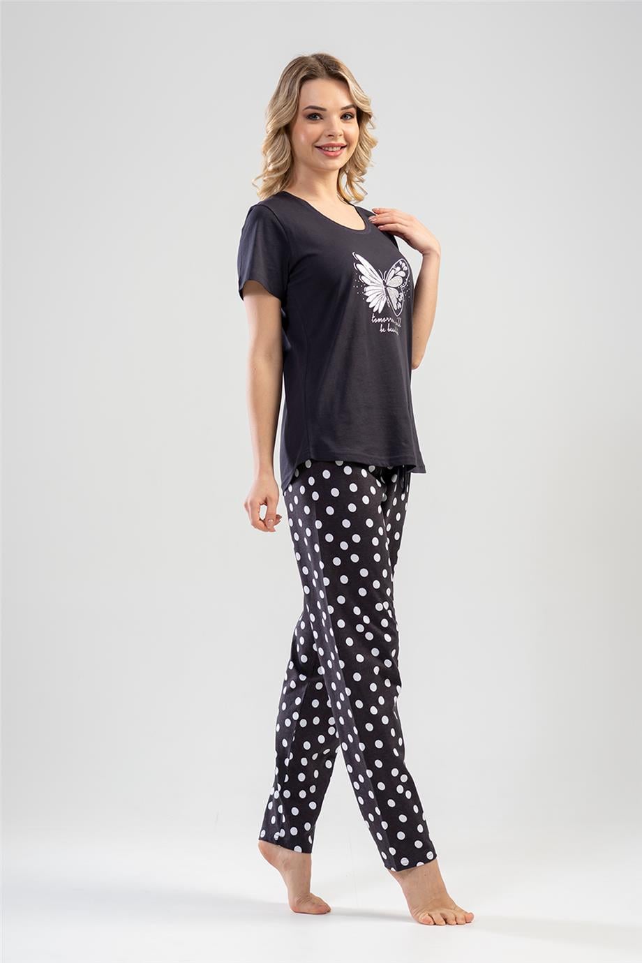 Vienetta Kadın Kısa Kollu Pijama Takımı