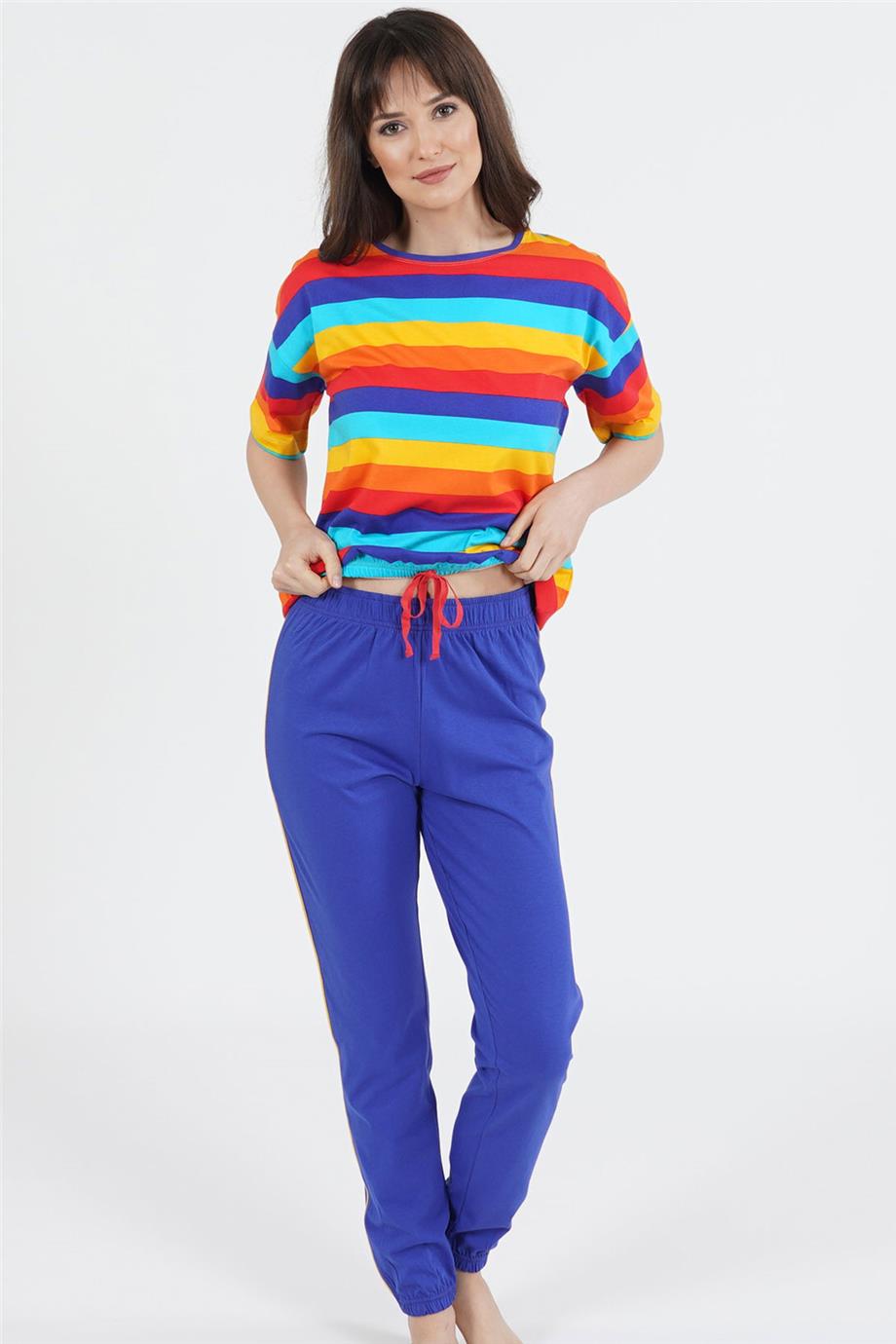 Vienetta Kadın Kısa Kollu Pijama Takımı