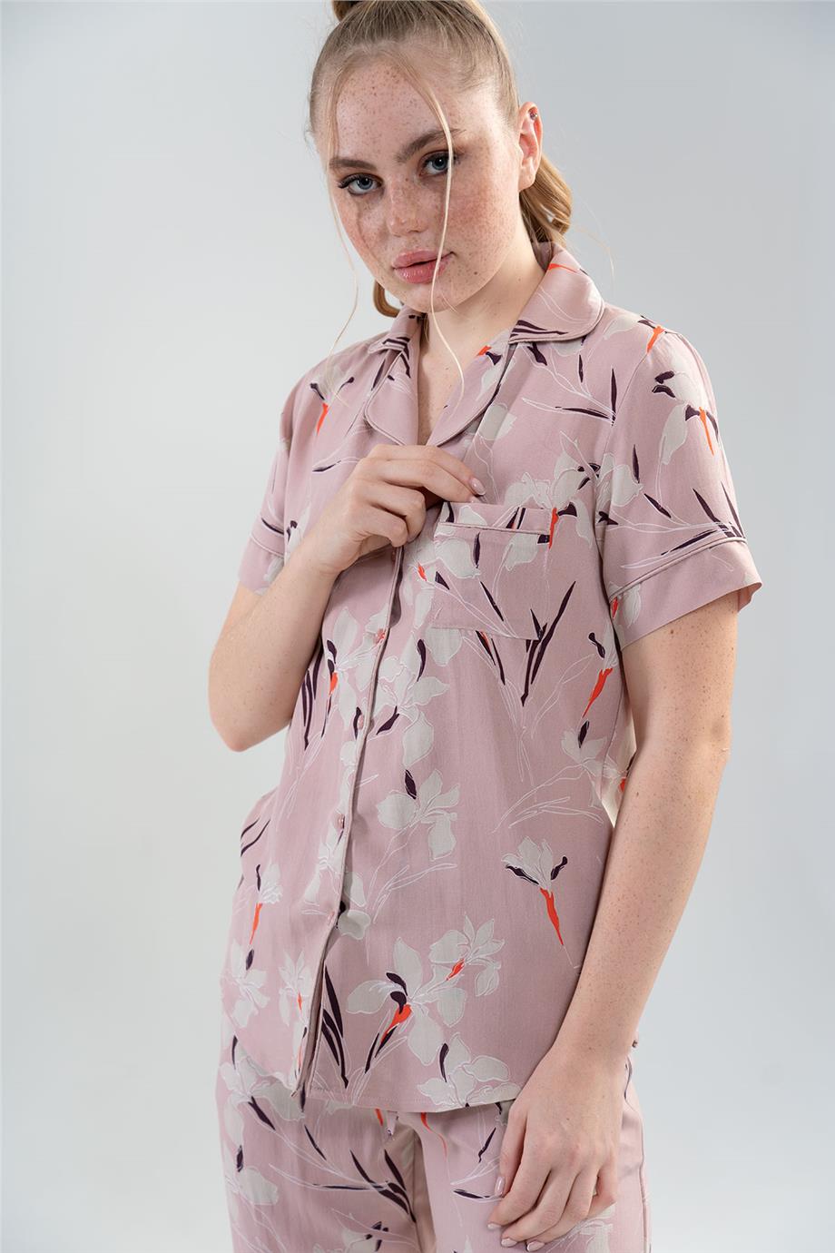 Vienetta Kadın Kısa Kollu Pijama Takımı