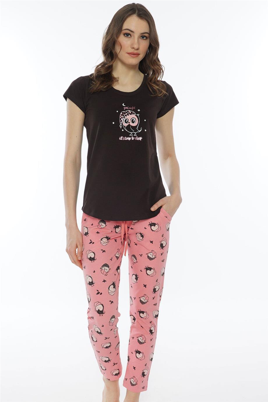 Vienetta Kadın Kısa Kollu Pijama Takımı