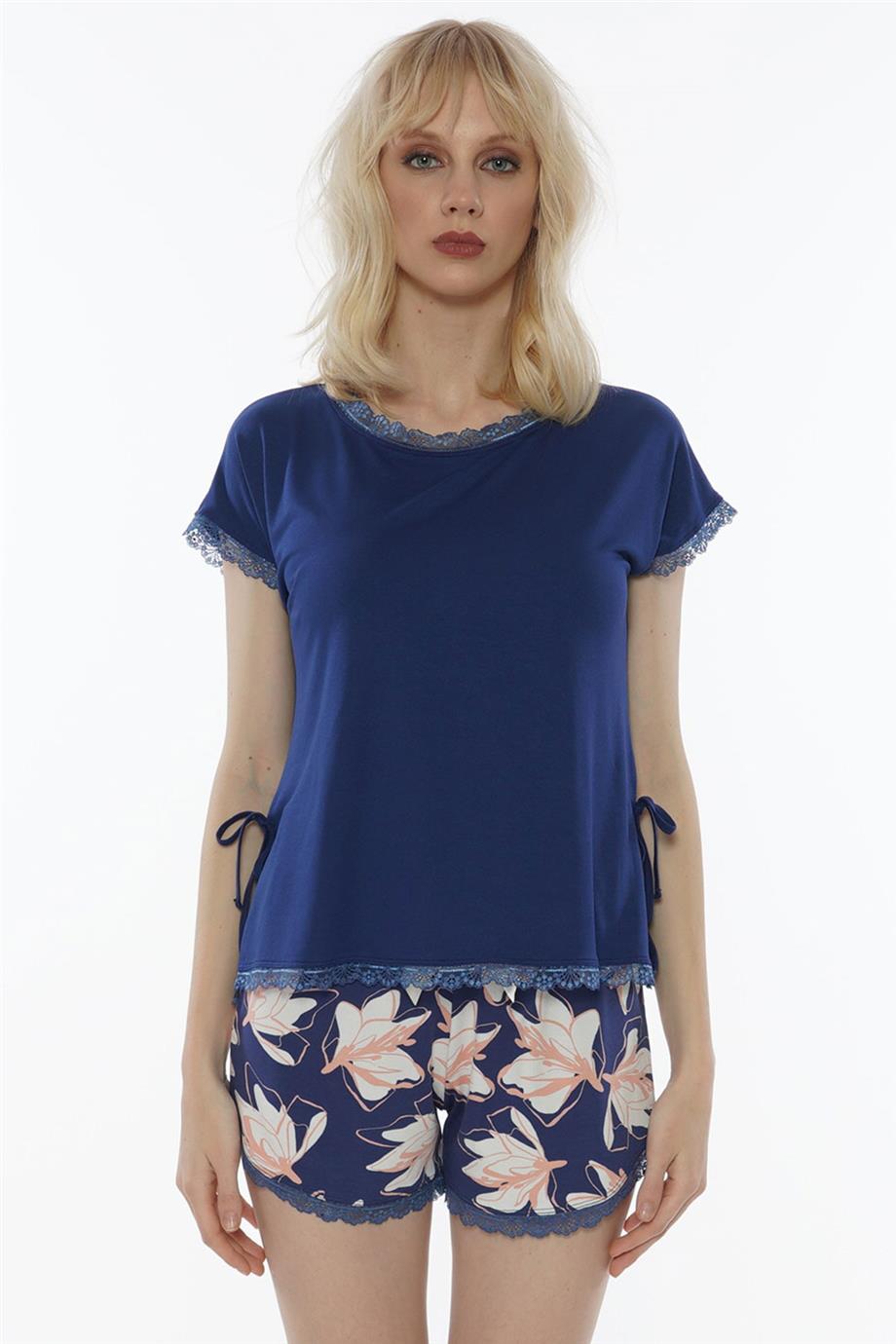 Vienetta Kadın Kısa Kollu Şortlu Pijama Takımı