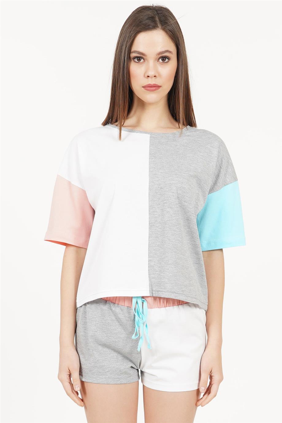 Vienetta Kadın Kısa Kollu Şortlu Pijama Takımı