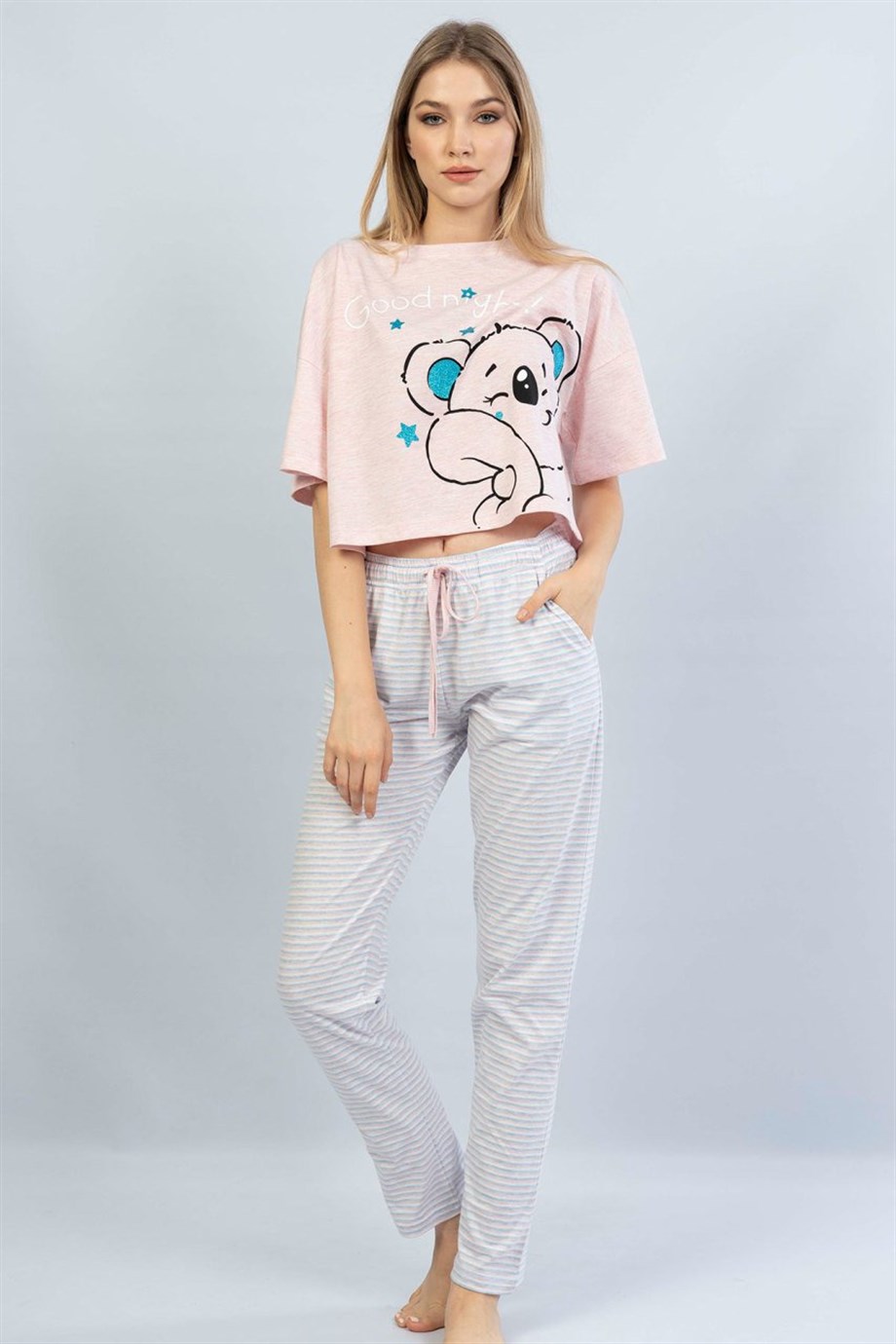 Vienetta Kadın (Pembe) Kısa Kollu Pijama Takımı 1061790000 