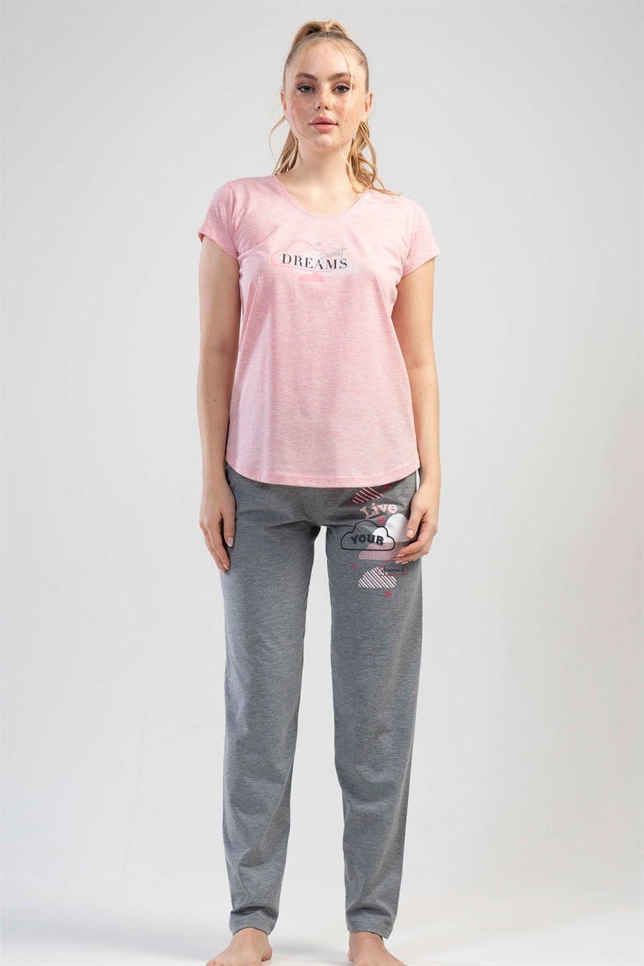 Vienetta Kadın (Pembe) Kısa Kollu Pijama Takımı 1110490000