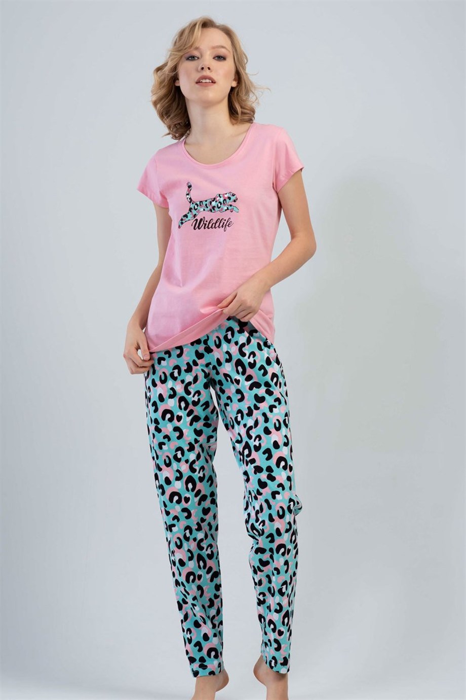 Vienetta Kadın (Pembe) Kısa Kollu Pijama Takımı 1111153383