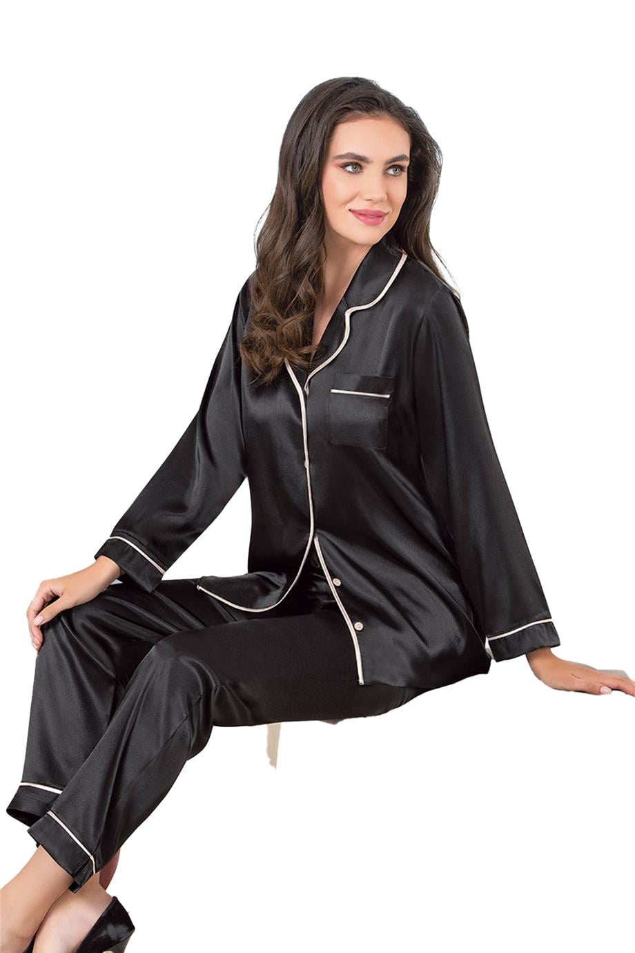 Vienetta Kadın Saten Pijama Takımı