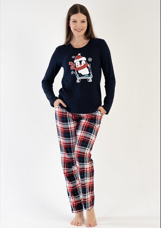 Vienetta Kadın Siyah Uzun Kollu Pijama Takımı