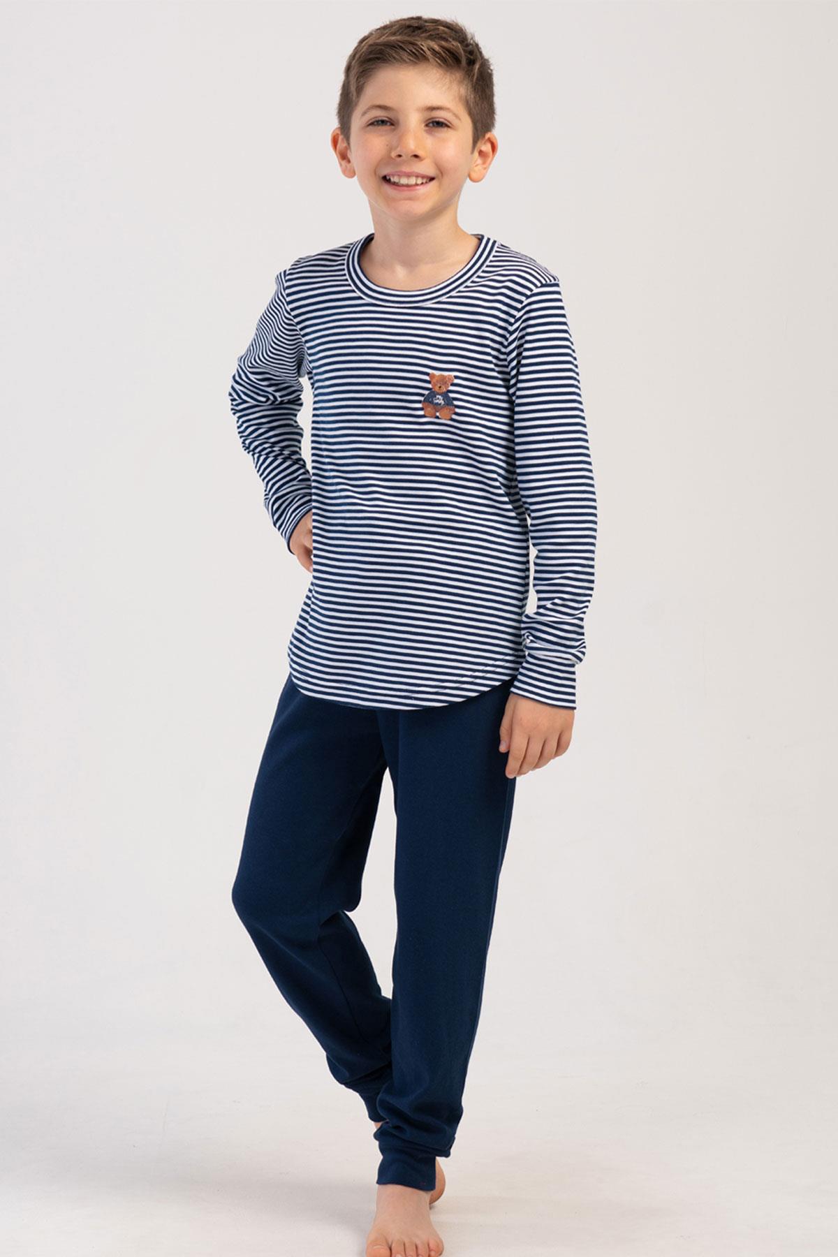 Vienetta Kids 4033761913 Erkek Çocuk Uzun Kollu Pijama Takımı