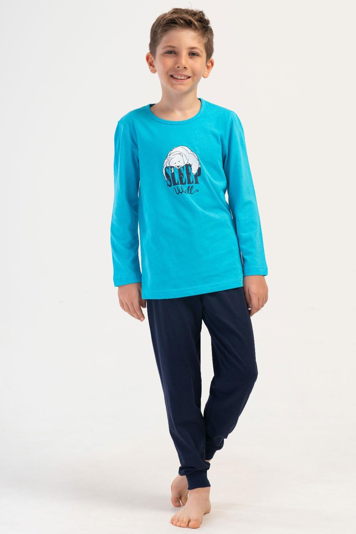 Vienetta Kids 4053270000 Erkek Çocuk Uzun Kollu Pijama Takımı