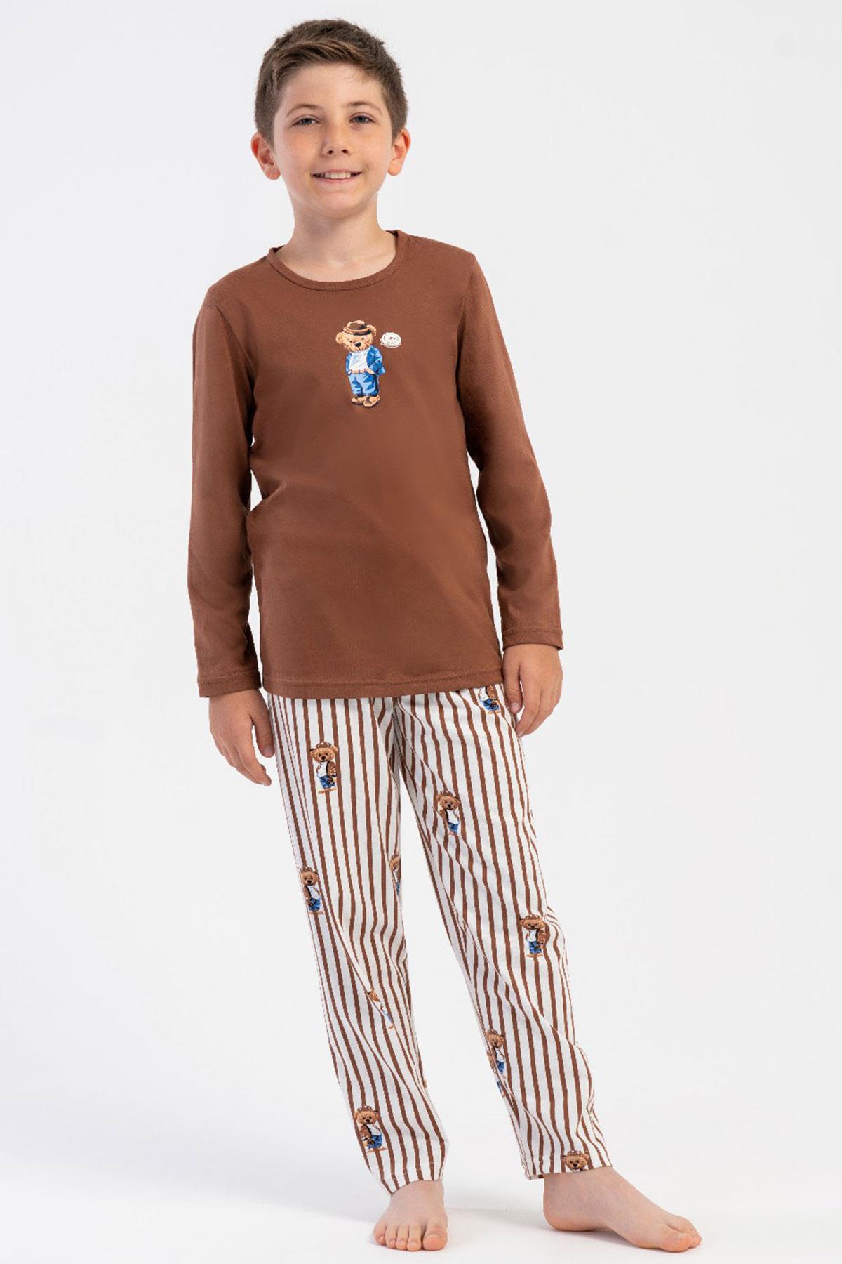 Vienetta Kids 5030757715 Erkek Çocuk Uzun Kollu Pijama Takımı