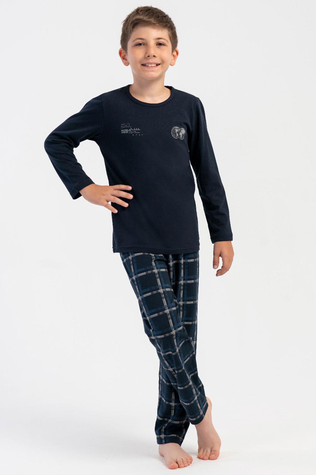 Vienetta Kids 5030980512 Erkek Çocuk Uzun Kollu Pijama Takımı